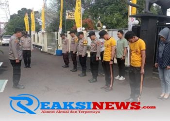 Kapolsek Citamiang Gelar Apel Pagi Sebagai Bentuk Kedisiplinan
