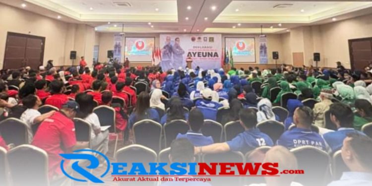 Deklarasi Koalisi 5 Partai Besar Ayep Zaki dan Bobby Maulana Maju di Pilkada Kota Sukabumi