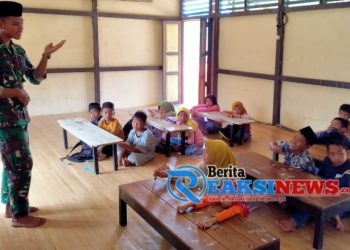 Satgas Yonzipur 5/ABW Membangun Generasi Qur’an di Daerah Perbatasan