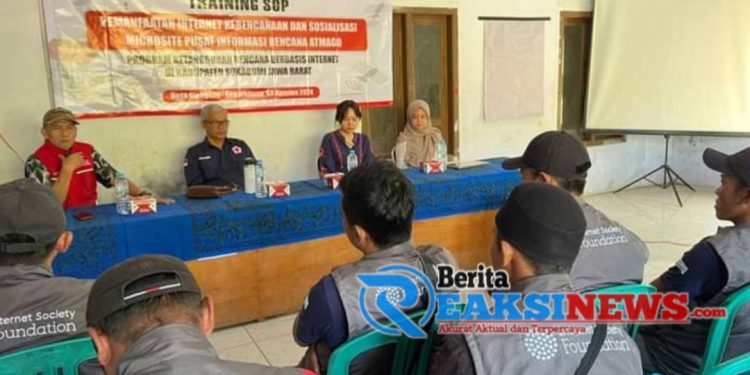 PMI Kab Sukabumi bersama ISF Gelar Pelatihan SOP Pemanfaatan Internet Dalam Kebencanaan