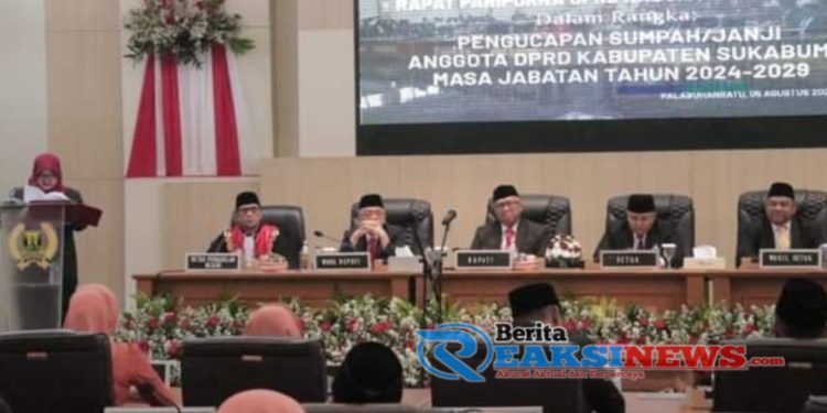 50 Anggota DPRD Kab Sukabumi Periode 2024-2029, Resmi Dilantik