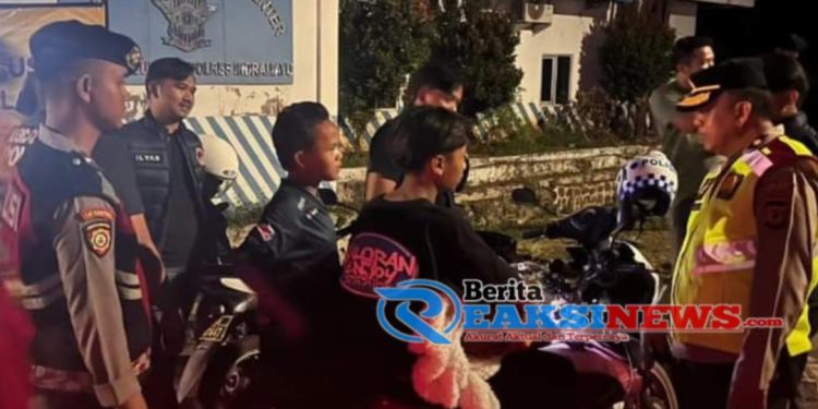Polres Indramayu, Amankan Sejumlah Remaja Hingga Senjata Tajam Dalam Patroli Skala Besar
