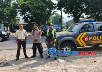 Sambangi Petugas Satpam, Sampaikan Himbauan Kamtibmas