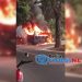 Detik-detik Bus MGI Palabuhanratu – Bogor Terbakar Hebat di Cibadak