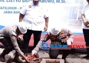 Kapolri Hadiri Peletakan Batu Pertama Pembangunan Gedung Pusdiklat SPSI di Kawasan Jatiluhur Kab Purwakarta