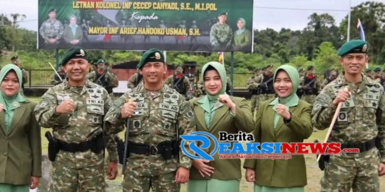 Estafet Tongkat Komando Penjaga Ufuk Timur Indonesia Yonif 754 Kostrad