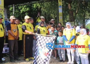 Ratusan Masyarakat Antusias Ikuti Senam Sehat dan Jalan Santai Rangkaian HJKS ke 154