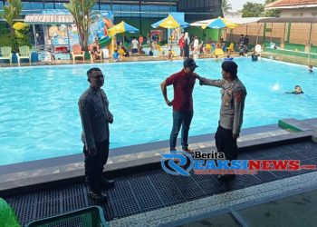 Anggota Polsek Lembursitu Lakukan Patroli di Beberapa Titik Tempat Wisata Kolam Renang