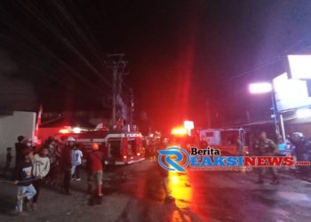 Sebuah Gudang Penyimpanan Air Mineral Ludes Terbakar, Ini Kronologisnya