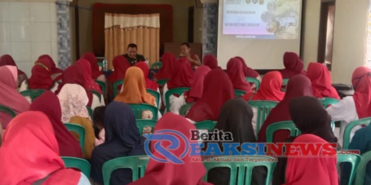 Satgas TMMD Ke – 121 Kodim 0622/Kab. Sukabumi Gelar Wasbang dan Bela Negara