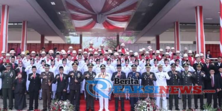 Upacara Hut Ke- 79 Kemerdekaan RI, Bupati Sampaikan Capaian Visi dan Misi Kab Sukabumi 2022-2024