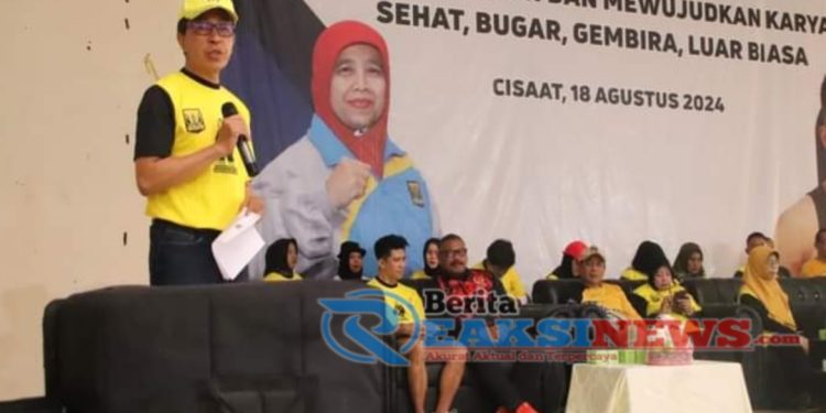 Ratusan Peserta Ikuti Lomba Senam Kreasi, Momentum Meriahkan Hari Jadi Ke- 79 Kab Sukabumi