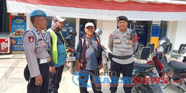 Sambangi Petugas Satpam, Sampaikan Himbauan Kamtimbas