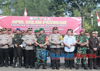 Apel Gelar Pasukan Ops Mantap Praja Lodaya 2024: Polres Sukabumi Siap Amankan Pilkada Serentak