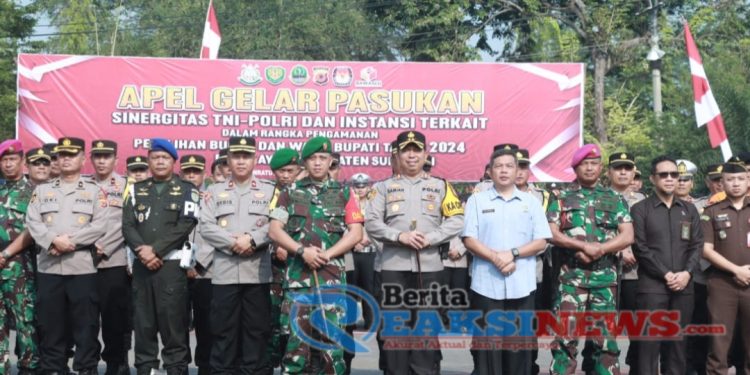 Apel Gelar Pasukan Ops Mantap Praja Lodaya 2024: Polres Sukabumi Siap Amankan Pilkada Serentak