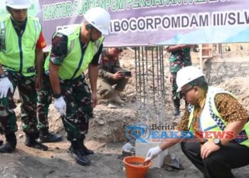 Bupati Peletakan Batu Pertama Gedung Subdenpom, Penunjang Percepatan Pembangunan Daerah