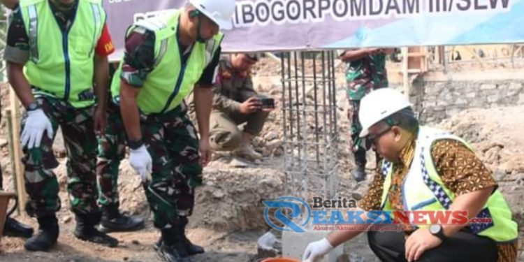 Bupati Peletakan Batu Pertama Gedung Subdenpom, Penunjang Percepatan Pembangunan Daerah