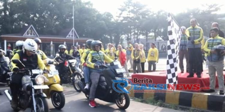 Touring Ngabumi lll Memicu Adrenalin, Ini Alasan Bupati Kendarai Motor Tiger 2000