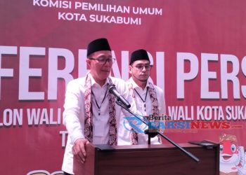Pasangan Calon Wali Kota dan Wakil Wali Kota Sukabumi Ayep Zaki dan Bobby maulana Daftarkan Ke KPU Ikuti Kontestasi Pilkada 2024
