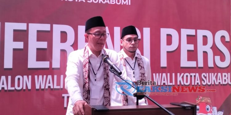 Pasangan Calon Wali Kota dan Wakil Wali Kota Sukabumi Ayep Zaki dan Bobby maulana Daftarkan Ke KPU Ikuti Kontestasi Pilkada 2024