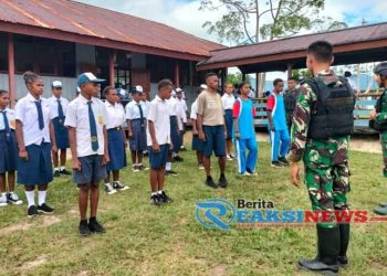 Satgas Yonif 310/KK Latih Pengibar Bendera, Persiapan 17 Agustus di Perbatasan