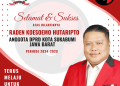 Selamat dan Sukses Atas Terpilihnya Raden Koesoemo Hutaripto Anggota DPRD Kota Sukabumi Periode 2024-2029