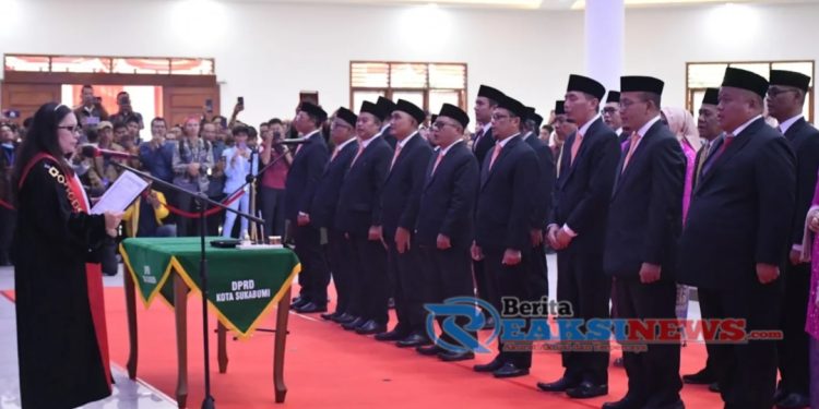 Pengucapan Sumpah Janji, Anggota DPRD Kota Sukabumi Masa Jabatan 2024-2029