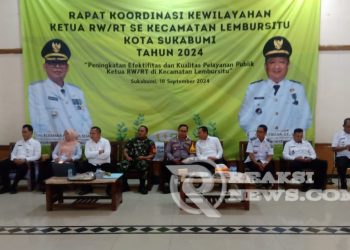 Kapolsek Lembursitu Hadiri Kegiatan Rapat Koordinasi Kewilayahan Ketua RT/RW Se- kecamatan Lembursitu Kota Sukabumi