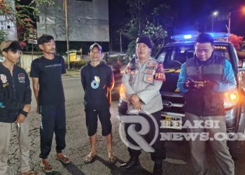 Antisipasi Gukamtibmas, Anggota Patroli Polsek Lembursitu Polres Sukabumi Kota Gencar Laksanakan Patroli Malam Hari