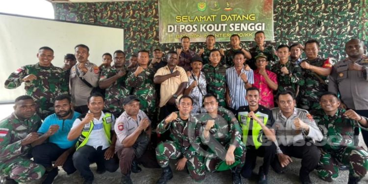 Suasana Haru, Jelang Purna Tugas Satgas Yonif 310/KK Gelar Acara Perpisahan