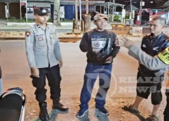 Antisipasi gukamtibmas malam hari, Polsek Baros laksanakan himbauan Humanis