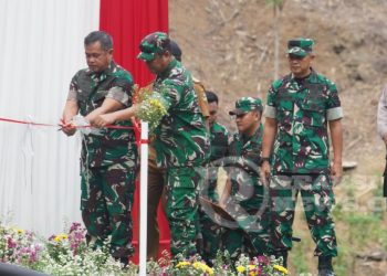 Resmikan Dam Parit Irigasi, Kasad Dorong Hanpangan untuk Sejahterakan Ribuan Petani Sukabumi