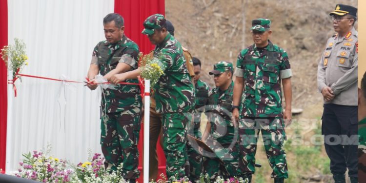 Resmikan Dam Parit Irigasi, Kasad Dorong Hanpangan untuk Sejahterakan Ribuan Petani Sukabumi