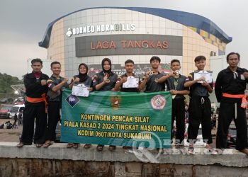 Tim Pencak Silat Kodim 0607 Kota Sukabumi Raih Prestasi Juara II Dan III Piala Kasad