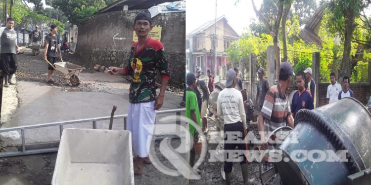 Menjadi Sorotan, Aksi Warga Cor Jalan Rusak dengan Anggaran Dana Hasil Patungan Hingga Rp 25 Juta