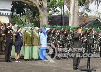 Kodim 0607/ Kota Sukabumi Gelar Upacara Ziarah Nasional Peringatan HUT TNI Ke-79
