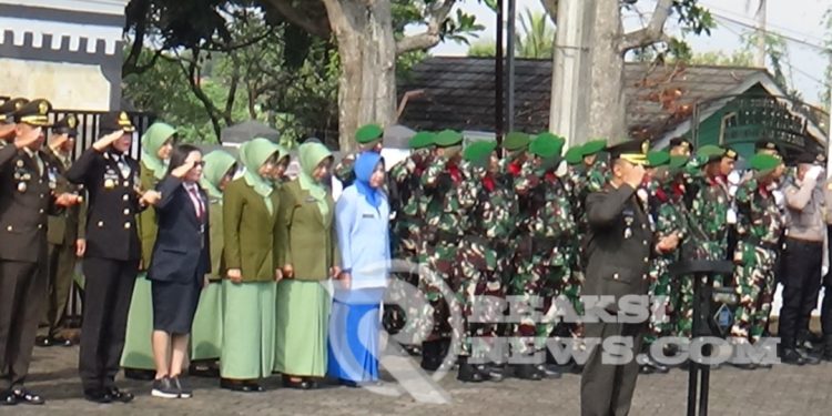 Kodim 0607/ Kota Sukabumi Gelar Upacara Ziarah Nasional Peringatan HUT TNI Ke-79