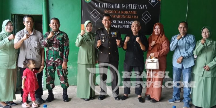 Empat Anggotanya Purna Tugas, Danramil 2203/Warungkiara Berharap Tali Silaturahmi Tetap Terjaga