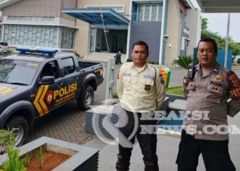 Sambangi Perusahaan PT. SCM Unit Samapta Polsek Lembursitu Patroli Dialogis dengan Petugas Satpam, Sampaikan Himbauan Kamtibmas