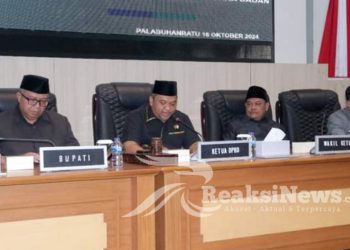 Bupati Sukabumi Hadir Rapat Paripurna DPRD Agenda Pandangan Umum Fraksi Raperda APBD 2025