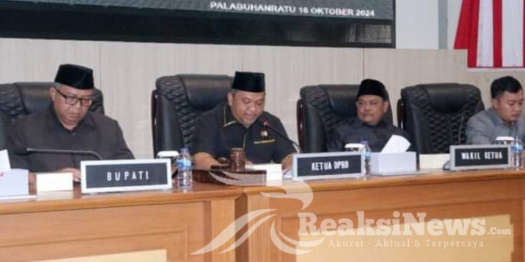 Bupati Sukabumi Hadir Rapat Paripurna DPRD Agenda Pandangan Umum Fraksi Raperda APBD 2025