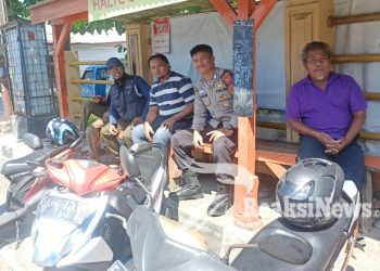 Sambangi Pangkalan Ojek Pengkolan, Polsek Lembursitu Patroli Himbau Pengemudi Ojek Agar Tertib Berlalu Lintas