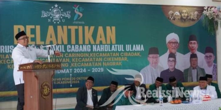 Pelantikan Pengurus MWCNU, NU Sumbangsih Pemikirannya Luar Biasa Untuk Negara