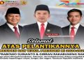 Ketua Fraksi Gerindra DPRD Kab Sukabumi Teddy Setiadi Ucapakan Selamat Dilantiknya Presiden RI “Prabowo Subianto dan Gibran”