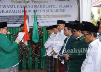 Pelantikan PCNU Kabupaten Sukabumi, Bupati Minta Menjadi Pelopor Kemajuan Daerah