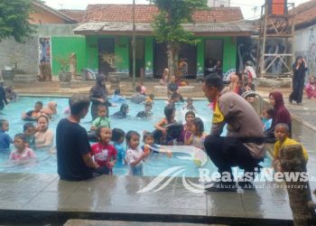 Patroli Obyek Wisata Kolam Renang Cikundul Untuk Berikan Jaminan Keamanan Dan Kenyamanan Kepada Pengunjung Saat Berlibur