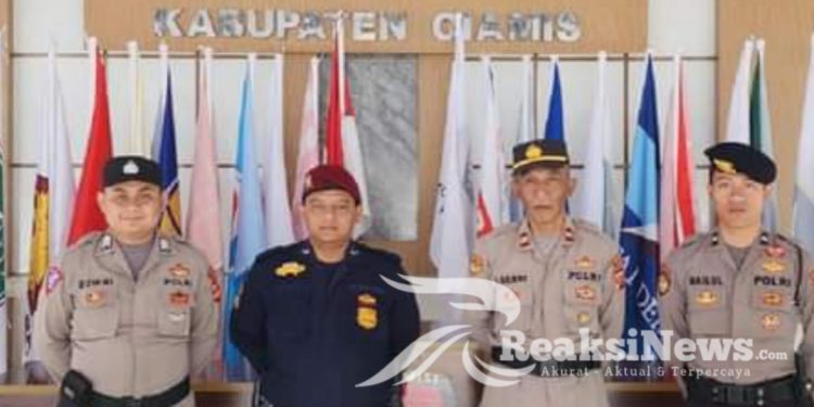 Polres Ciamis Siagakan Personel PAM di Kantor KPU Kab Ciamis