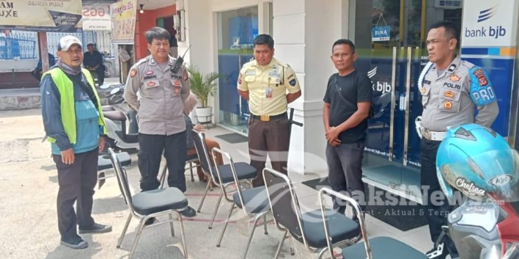 Patroli Obyek Vital Perbankan Himbau Security Cegah Terjadinya Gangguan Kamtibmas