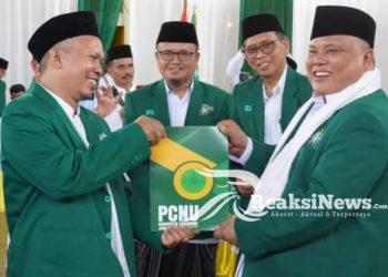 Pelantikan Pengurus MWCNU Se-Wilayah V, Bupati Minta Keluarga Besar NU Jadi Pelopor Perubahan Menuju Kemajuan