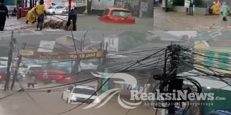 Cuaca Ekstrem Kota Sukabumi Dilanda Banjir di Beberapa Tempat